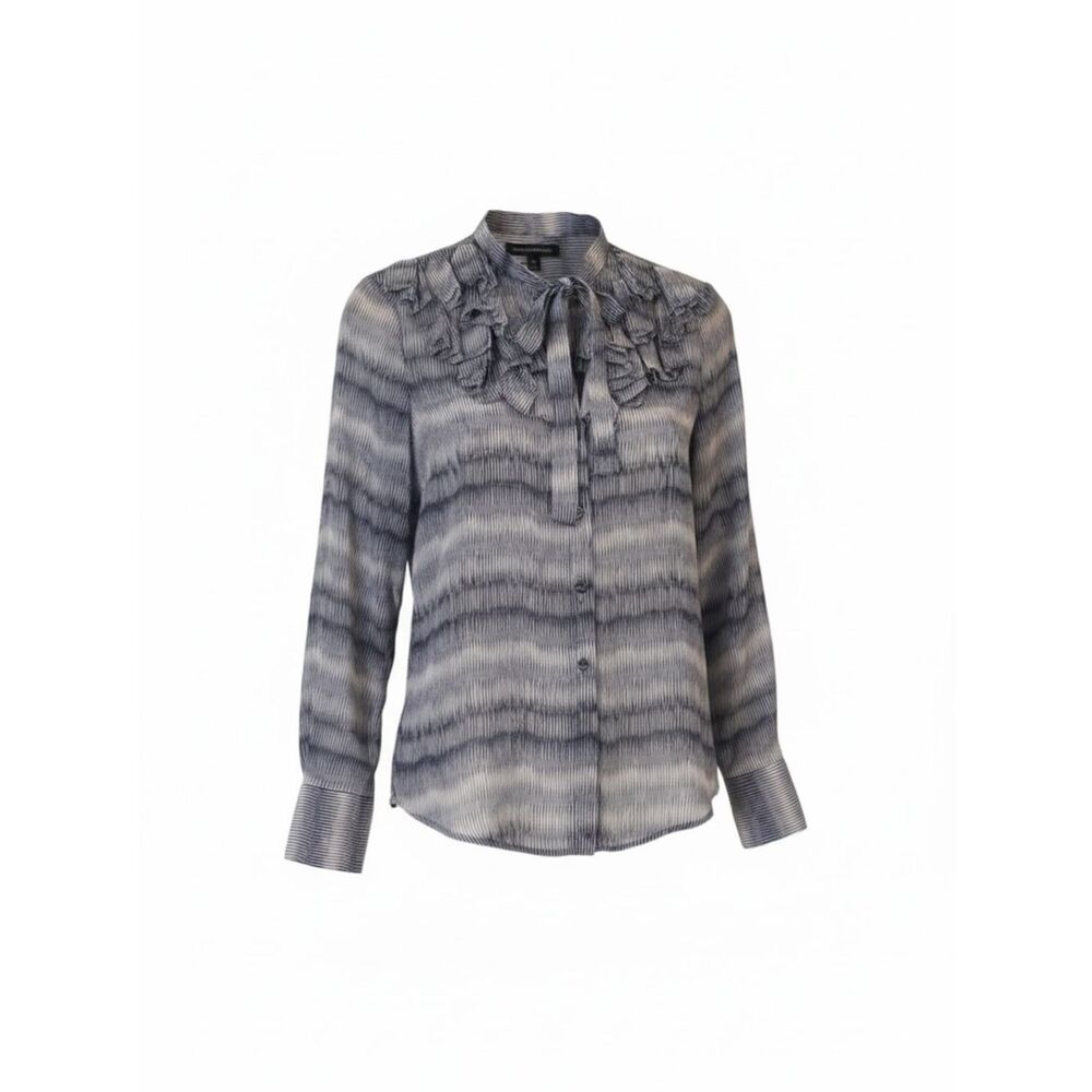 Banana Republic Sheer Ruffle Top